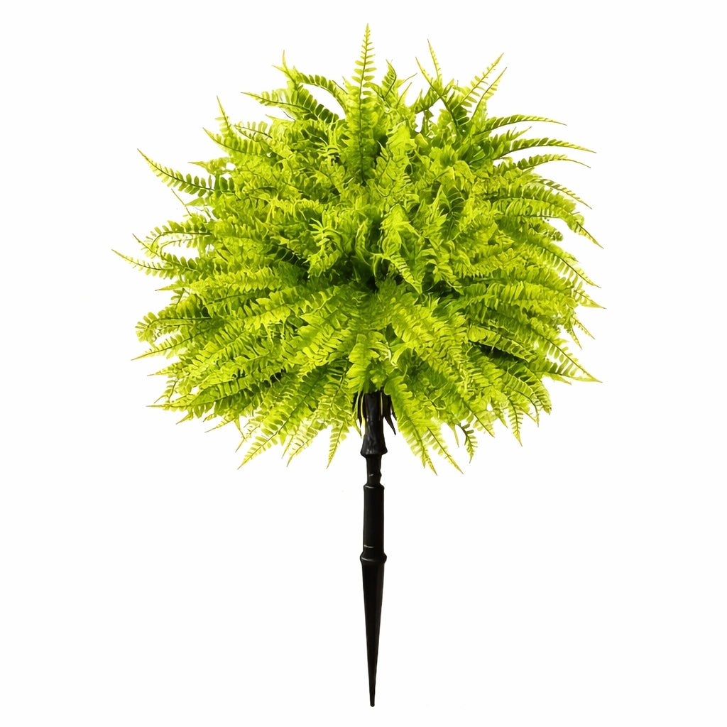 Artificial Fern Garden Stake for Outdoor Landscaping