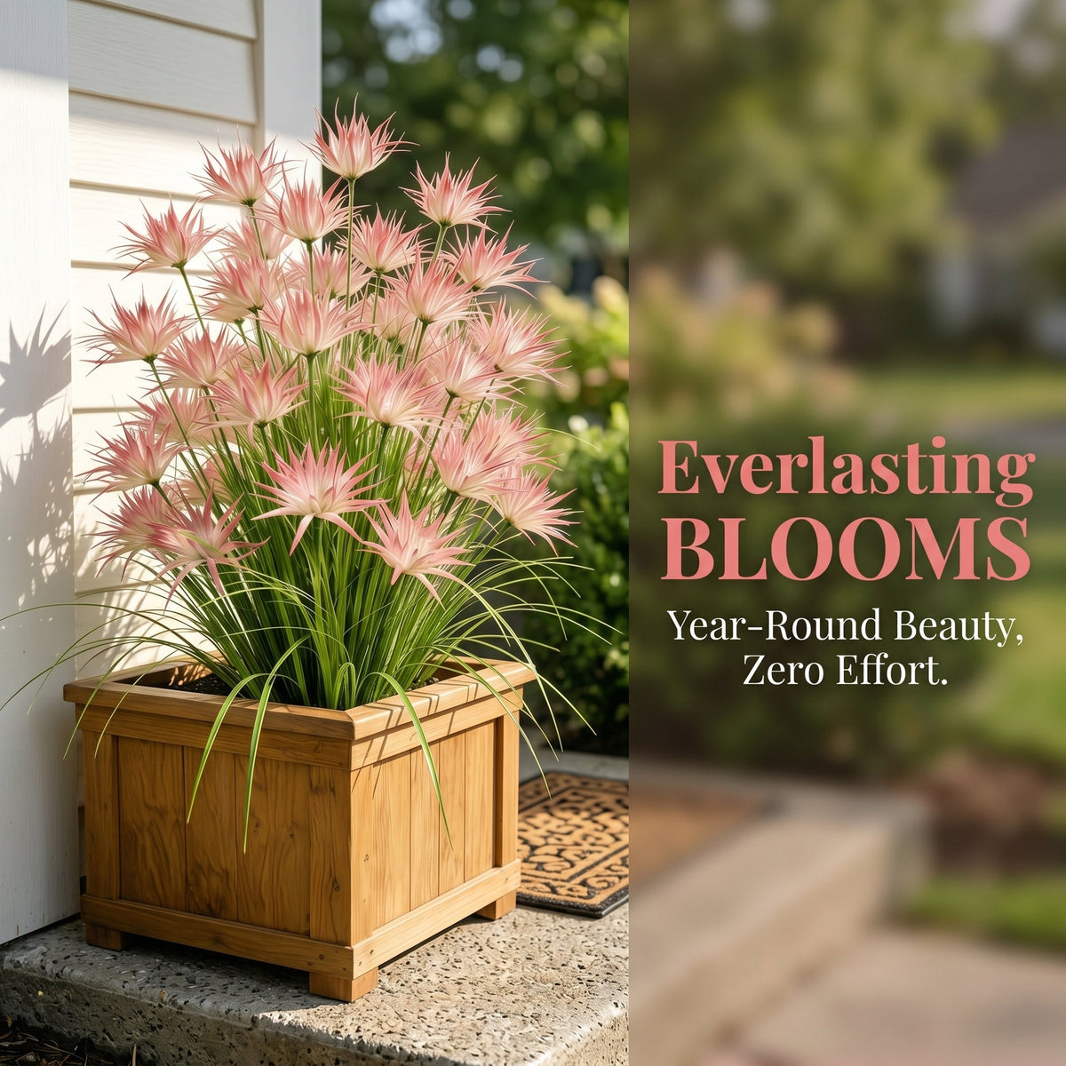 Sunny Bloom Faux Blush Meadow Grass - 5 Bundles