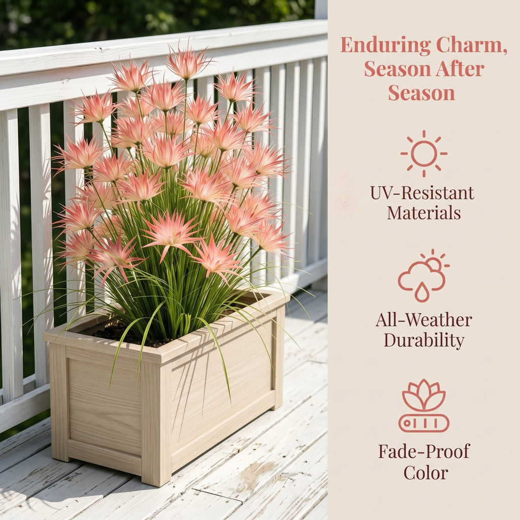 Sunny Bloom Faux Blush Meadow Grass - 5 Bundles