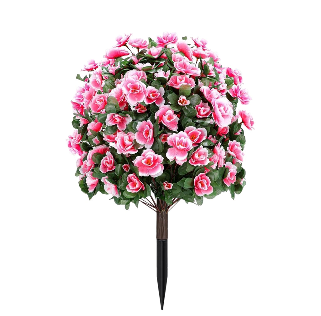 Artificial Pink Azalea Flower Ball for Garden & Porch
