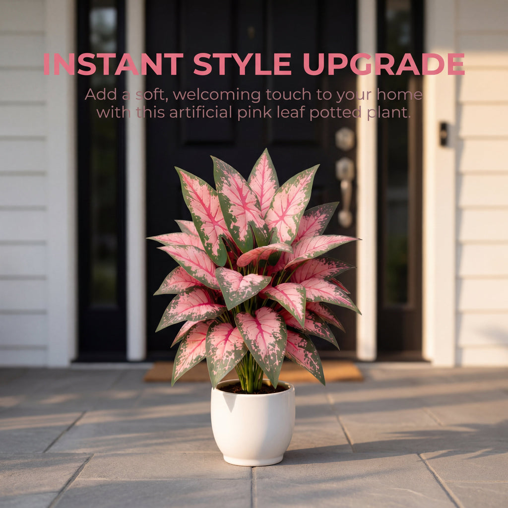 Artificial Pink Heartleaf Pothos Plant