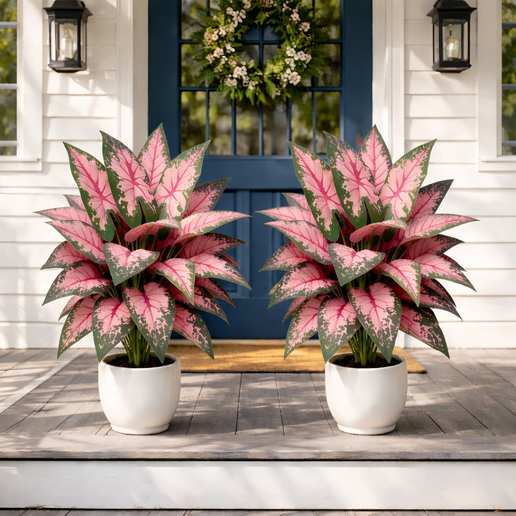 Artificial Pink Heartleaf Pothos Plant