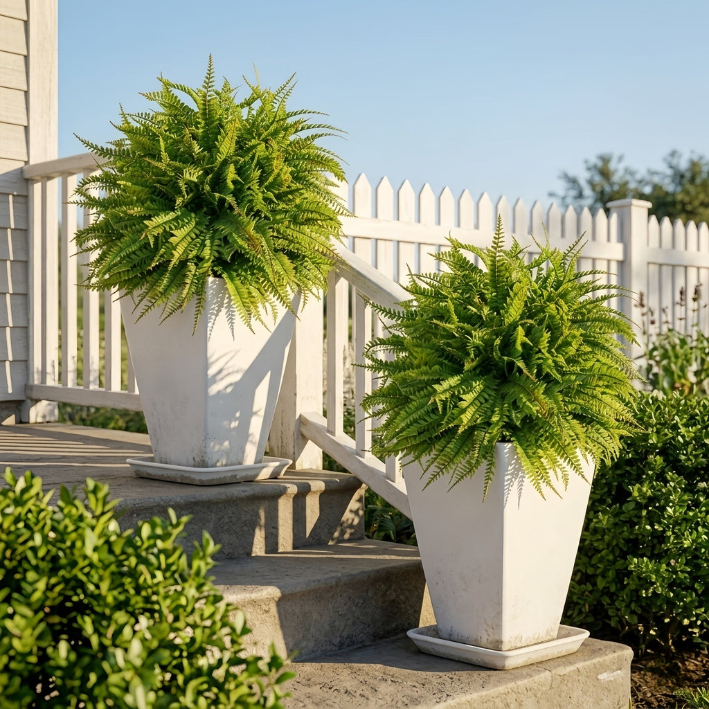 Artificial Fern Garden Stake for Outdoor Landscaping