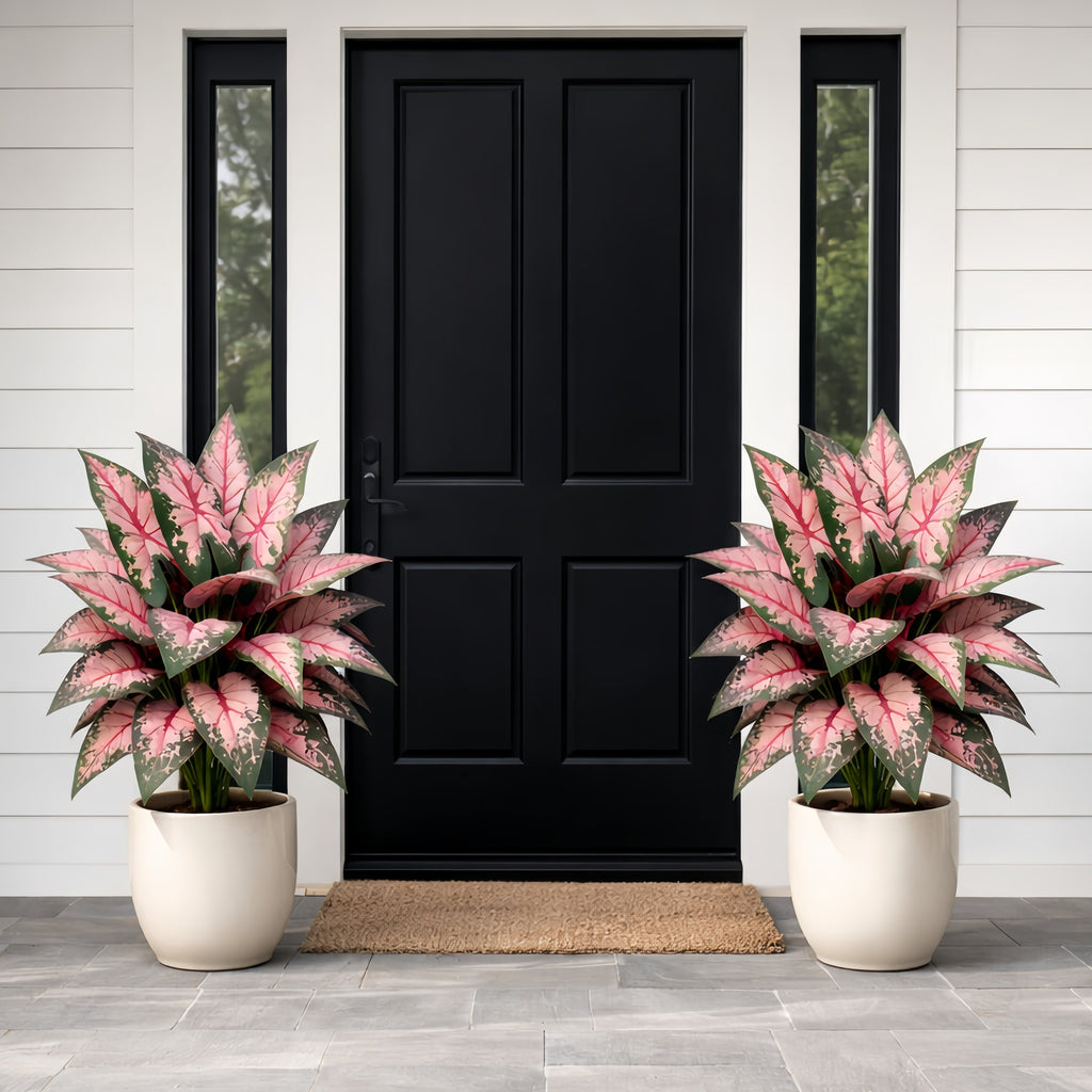 Artificial Pink Heartleaf Pothos Plant