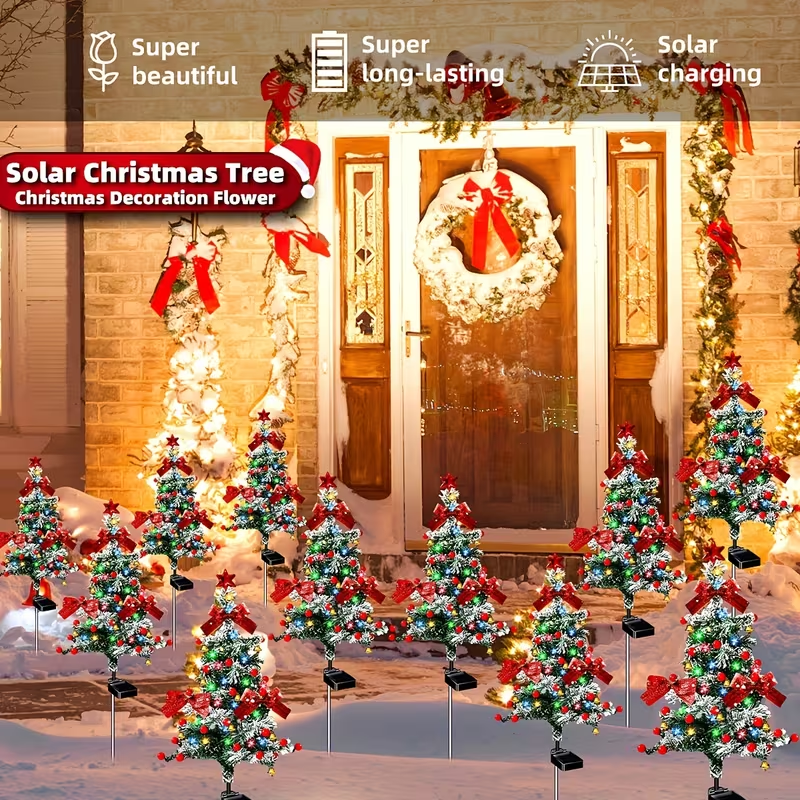 🎄Solar Christmas Tree Lights ✨