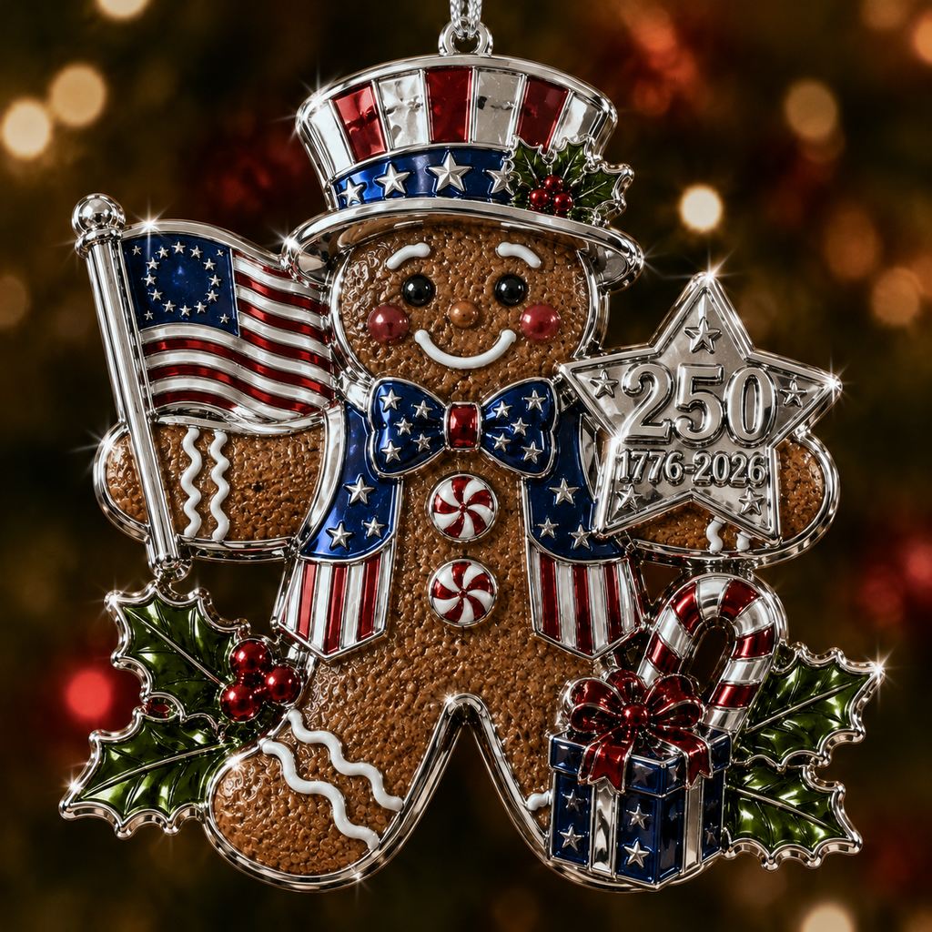 🇺🇸 USA 250th Anniversary Christmas Ornament – A Timeless Tribute to American Pride