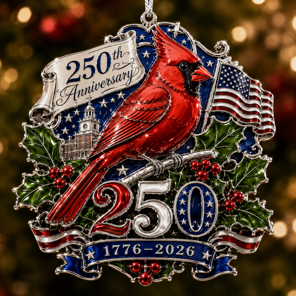 🇺🇸 USA 250th Anniversary Christmas Ornament – A Timeless Tribute to American Pride