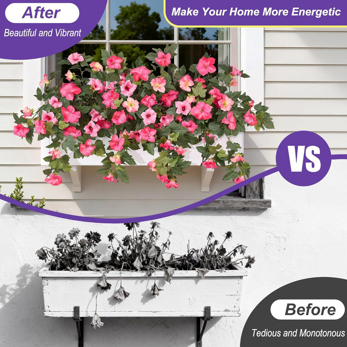 Spring Bloom Artificial Petunia Arrangement