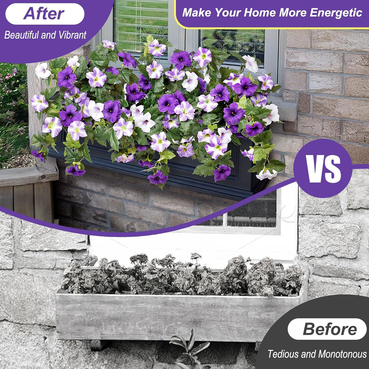 Spring Bloom Artificial Petunia Arrangement