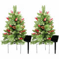 Solar Christmas Tree – 30" Pre-Lit Outdoor Pathway & Porch Tree