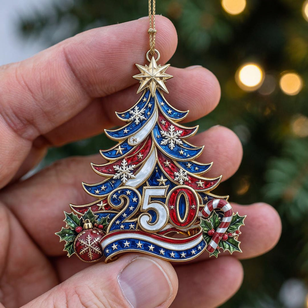 🇺🇸 USA 250th Anniversary Christmas Ornament – A Timeless Tribute to American Pride