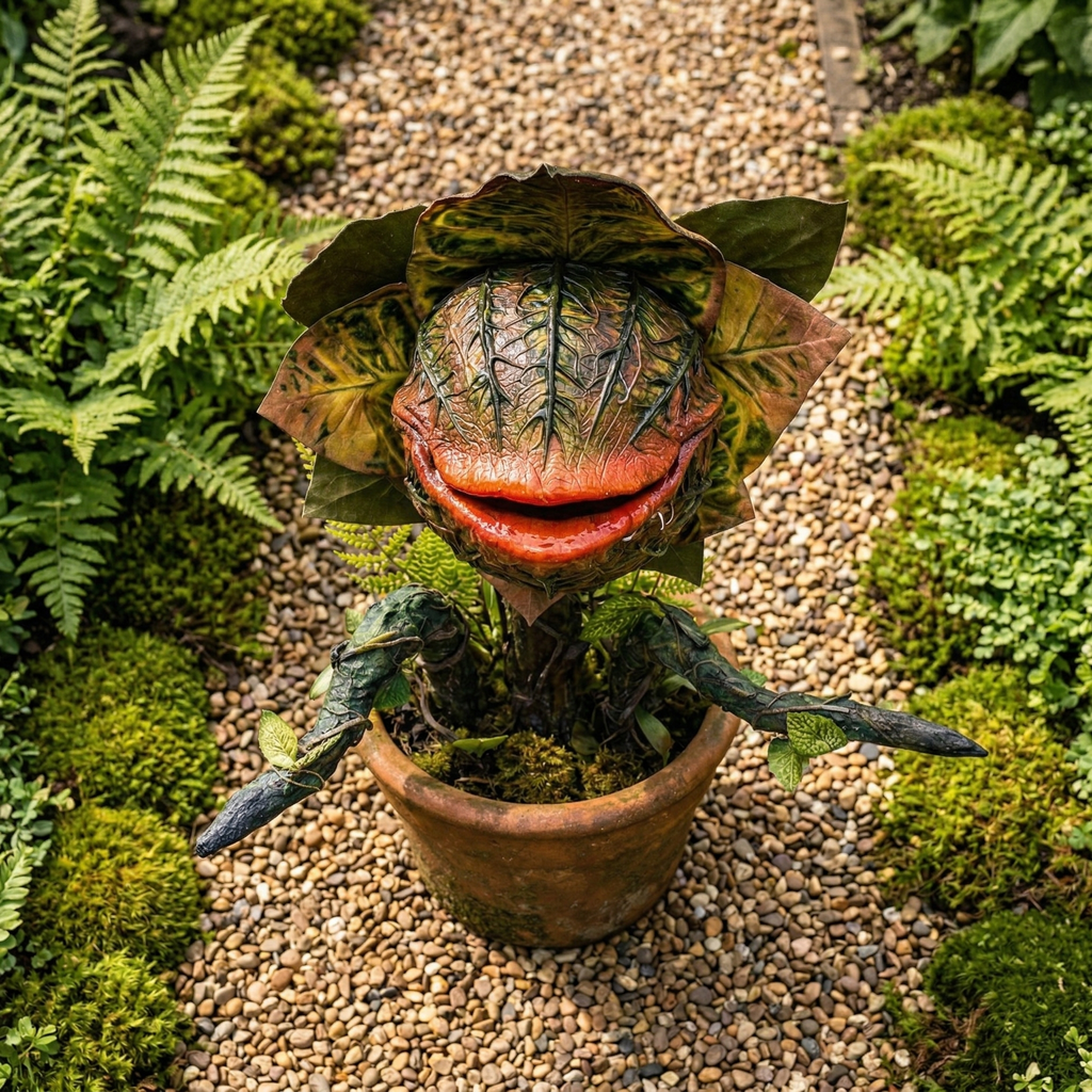 Whimsical Carnivorous Plant Planter Décor for Garden, Porch & Potting Bench