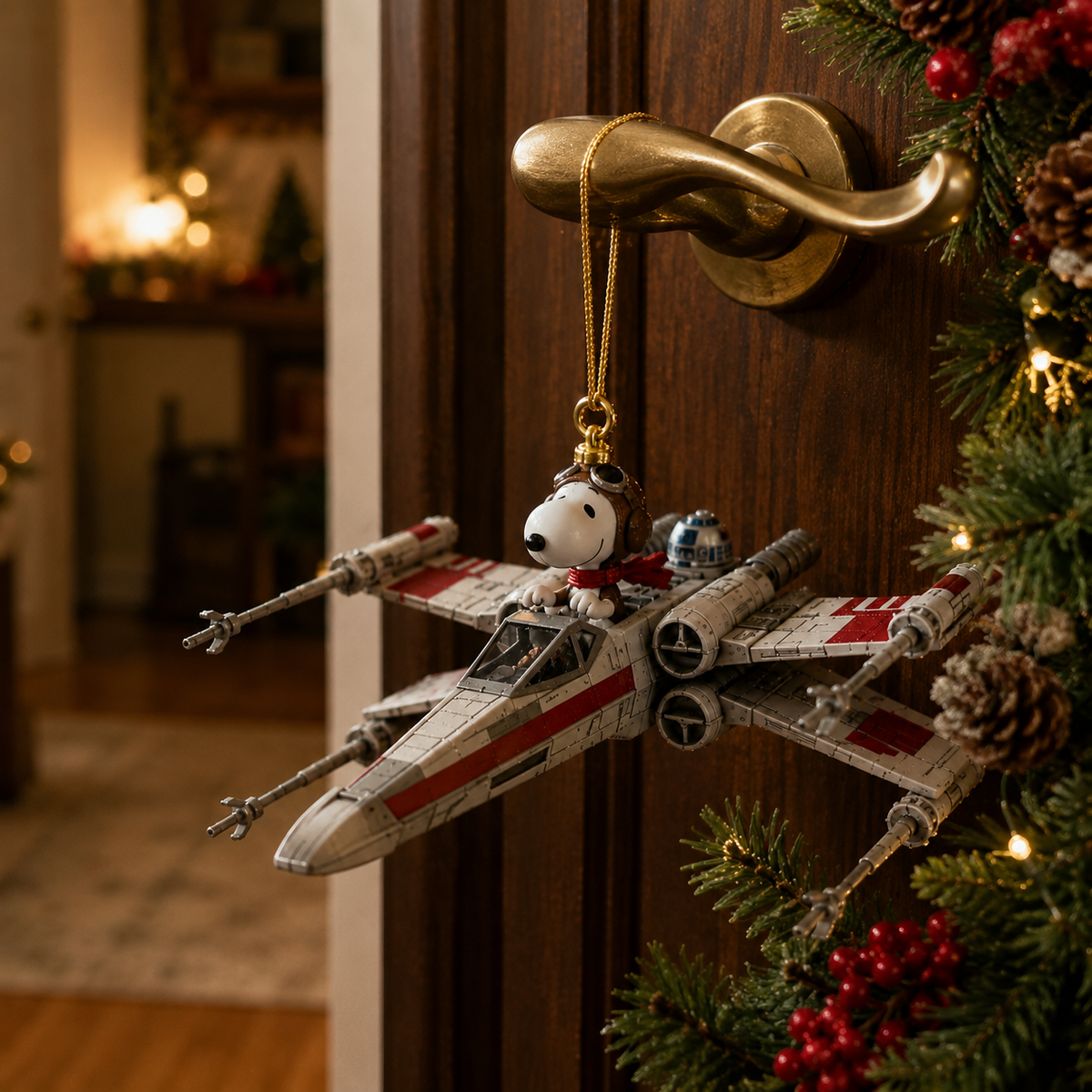 The Little Beagle’s X-Wing Christmas Journey Ornament