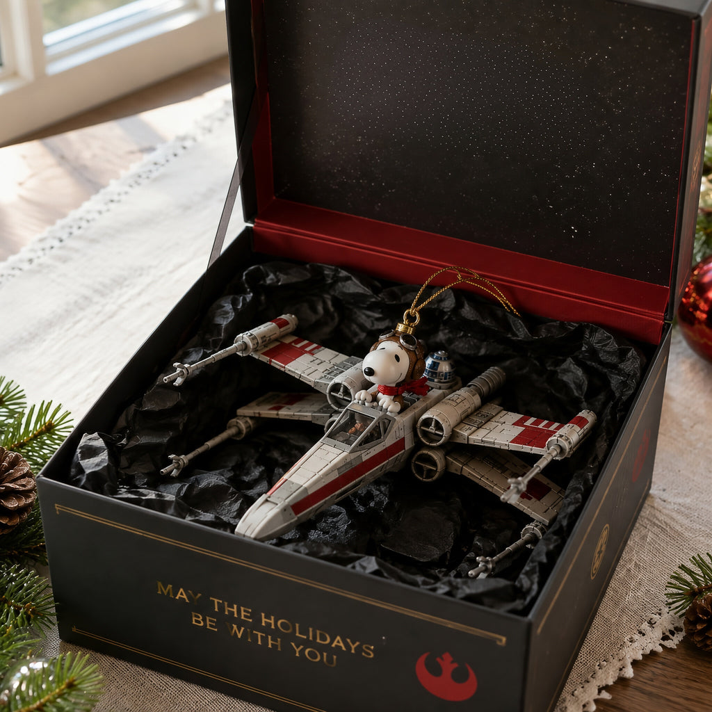 The Little Beagle’s X-Wing Christmas Journey Ornament