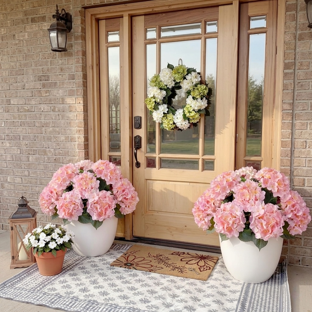 UV Resistant Hydrangea Stem for Indoor and Outdoor Decor