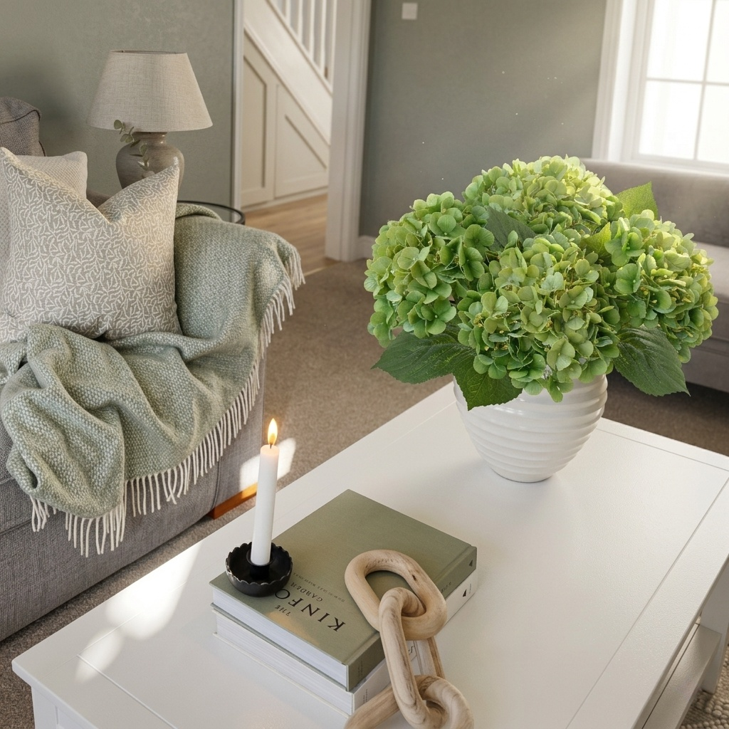 UV Resistant Hydrangea Stem for Indoor and Outdoor Decor
