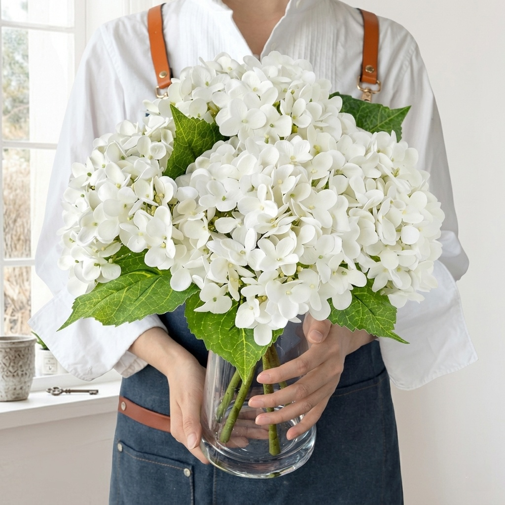 UV Resistant Hydrangea Stem for Indoor and Outdoor Decor