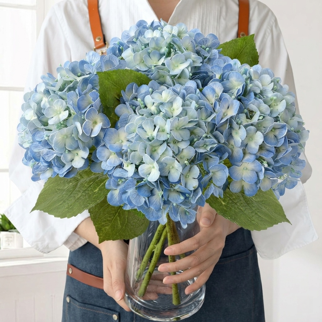 UV Resistant Hydrangea Stem for Indoor and Outdoor Decor