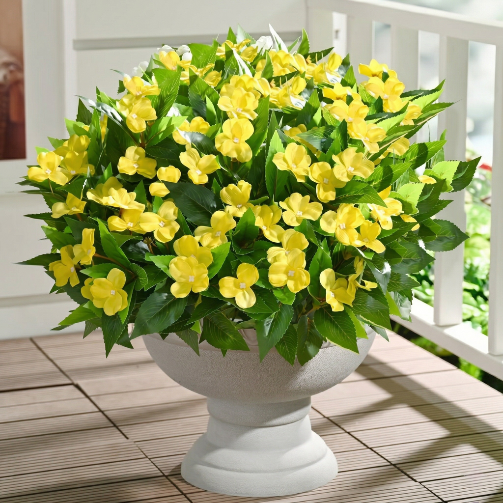 Full Bloom Impatiens Potted Flower Arrangement
