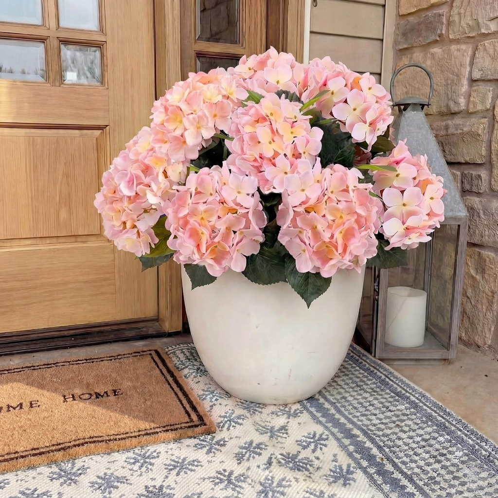 UV Resistant Hydrangea Stem for Indoor and Outdoor Decor