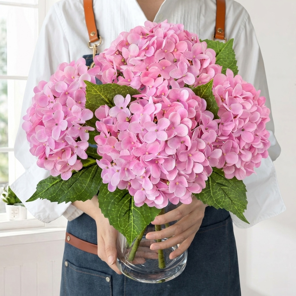 UV Resistant Hydrangea Stem for Indoor and Outdoor Decor