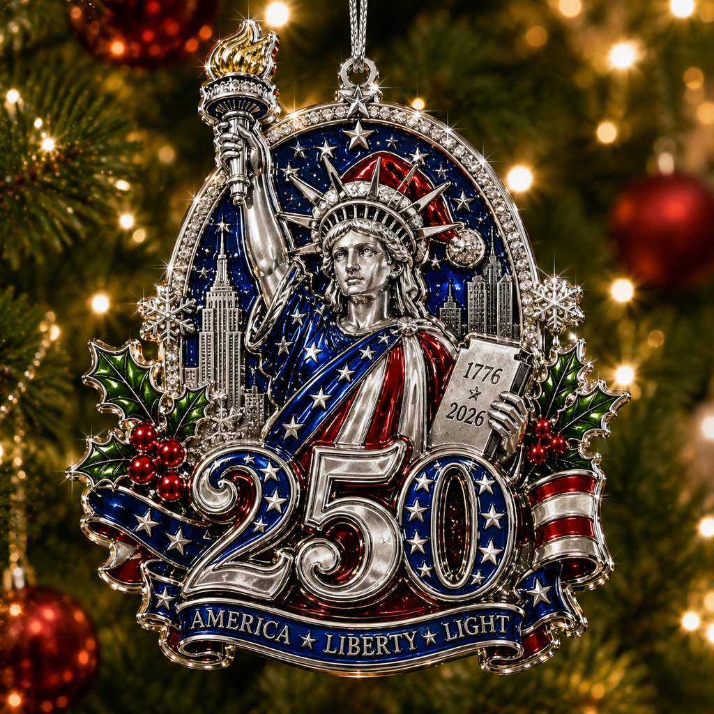 🇺🇸 USA 250th Anniversary Christmas Ornament – A Timeless Tribute to American Pride