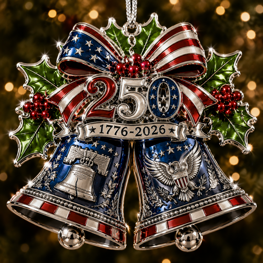 🇺🇸 USA 250th Anniversary Christmas Ornament – A Timeless Tribute to American Pride