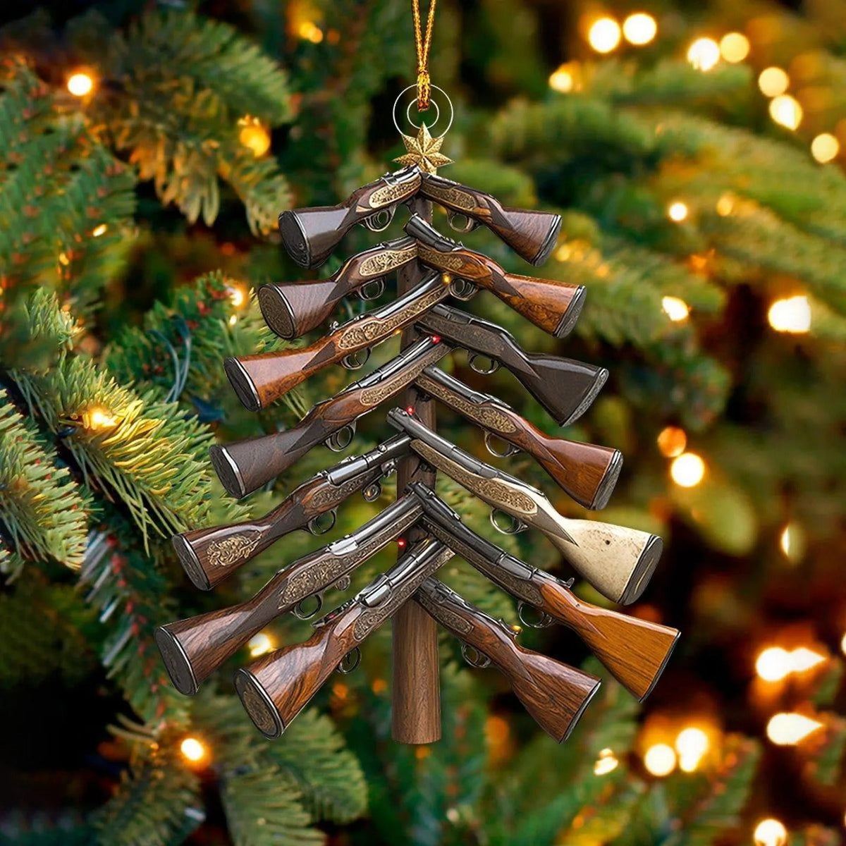 Hunting Christmas Ornament