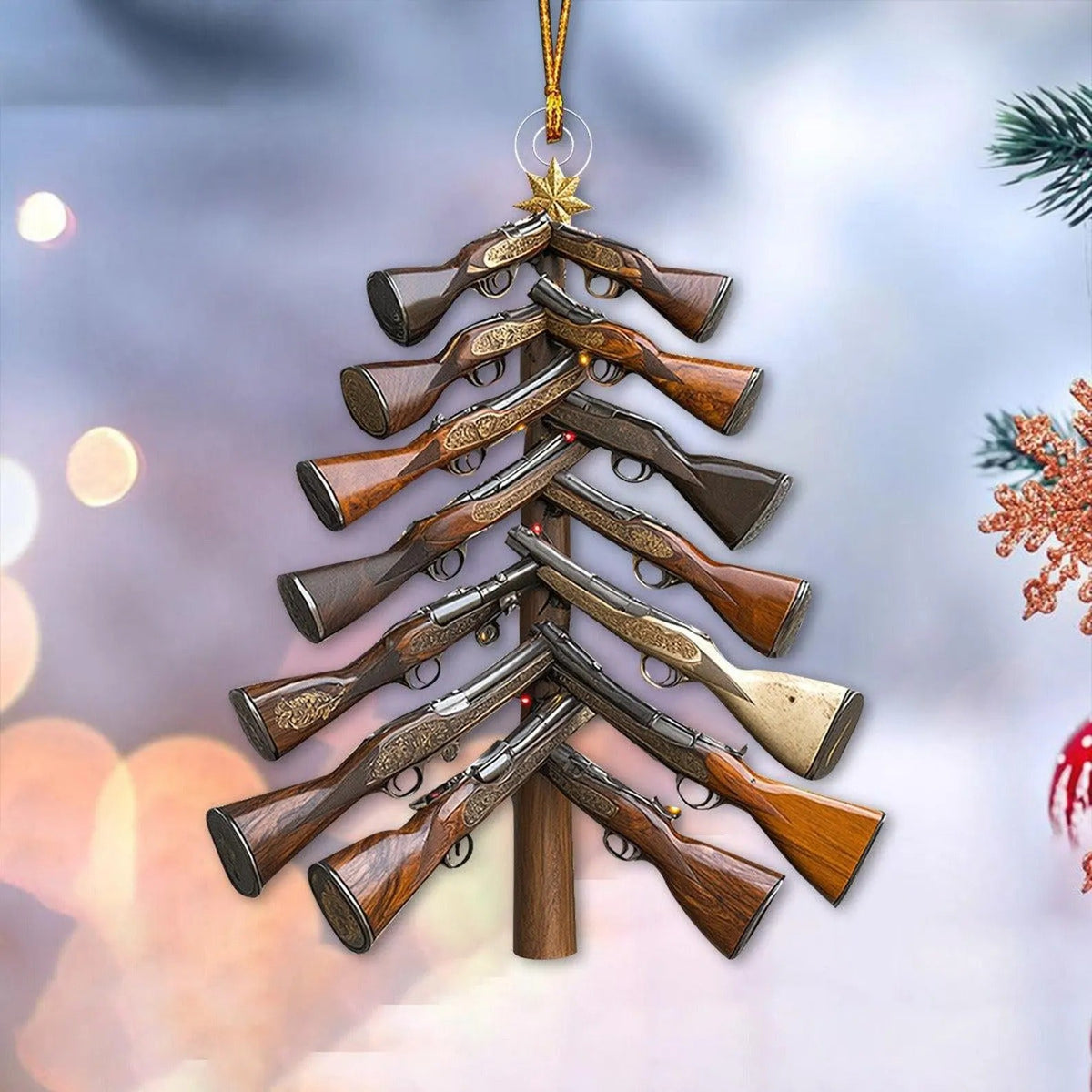 Hunting Christmas Ornament