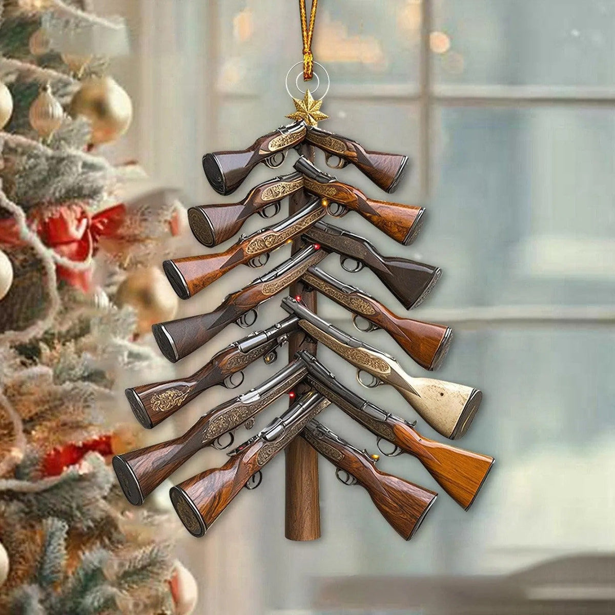 Hunting Christmas Ornament