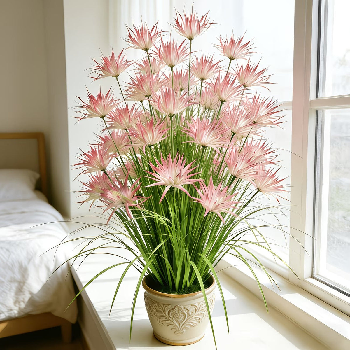 Sunny Bloom Faux Blush Meadow Grass - 5 Bundles
